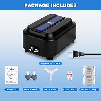 Amazon.com : fishkeeper Aquarium Air Pump, 8W Dual Outlet